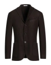Boglioli Man Blazer Dark Brown Size 42 Cashmere