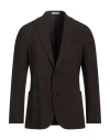 Boglioli Man Blazer Dark Brown Size 42 Virgin Wool