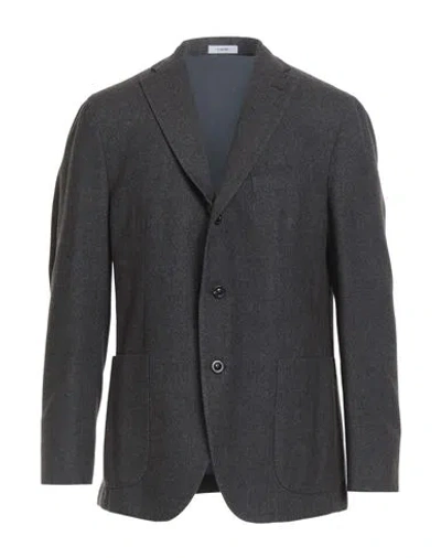 Boglioli Man Blazer Dark Brown Size 42 Virgin Wool In Gray