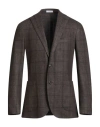 Boglioli Man Blazer Dark Brown Size 44 Virgin Wool, Polyester
