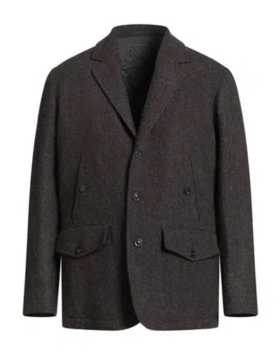 Boglioli Man Blazer Dark Brown Size 44 Wool