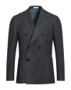 Boglioli Man Blazer Dark Brown Size 46 Virgin Wool
