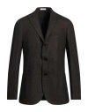 Boglioli Man Blazer Dark Brown Size 46 Virgin Wool