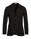 Boglioli Man Blazer Dark Brown Size 42 Wool, Polyamide, Nylon