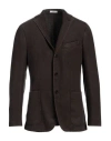 Boglioli Man Blazer Dark Brown Size 46 Virgin Wool In Brown