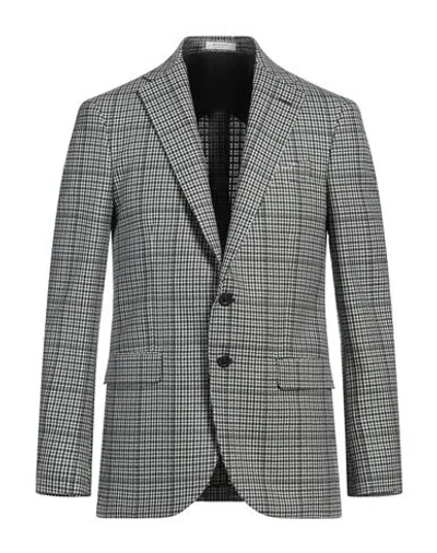 Boglioli Man Blazer Dark Green Size 38 Silk, Wool