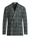 Boglioli Man Blazer Dark Green Size 40 Wool, Polyamide In Gray