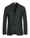 Boglioli Man Blazer Dark Green Size 40 Virgin Wool, Elastane In Green
