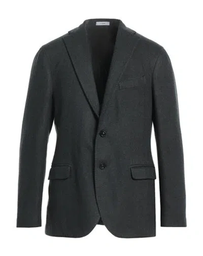 Boglioli Man Blazer Dark Green Size 42 Wool, Polyamide In Green