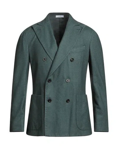 Boglioli Man Blazer Dark Green Size 42 Wool, Polyester