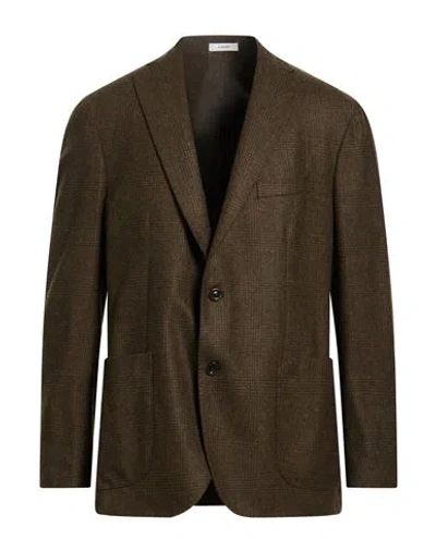 Boglioli Man Blazer Dark Green Size 44 Virgin Wool