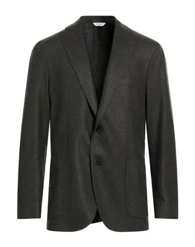 Boglioli Man Blazer Dark Green Size 46 Virgin Wool, Polyamide, Acrylic, Cashmere, Elastane