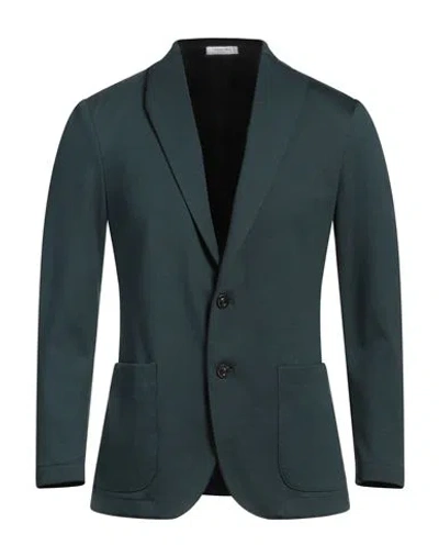 Boglioli Man Blazer Dark Green Size Xxl Cotton