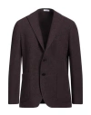 Boglioli Man Blazer Plum Size 44 Virgin Wool, Cashmere In Purple