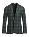 Boglioli Man Blazer Deep Teal Size 38 Wool, Polyamide In Gray