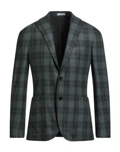 Boglioli Man Blazer Deep Teal Size 38 Wool, Polyamide In Gray