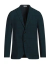 Boglioli Man Blazer Deep Teal Size 42 Virgin Wool In Green
