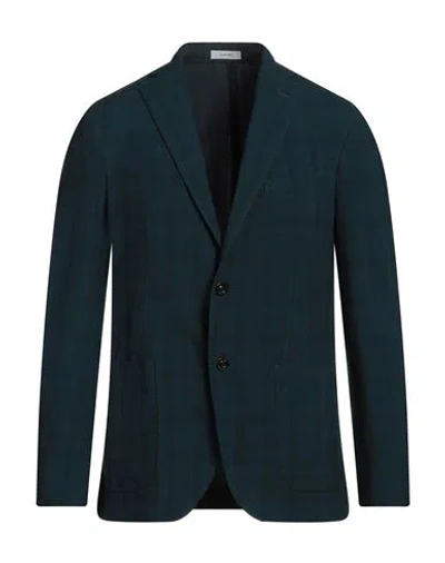 Boglioli Man Blazer Deep Teal Size 42 Virgin Wool In Green