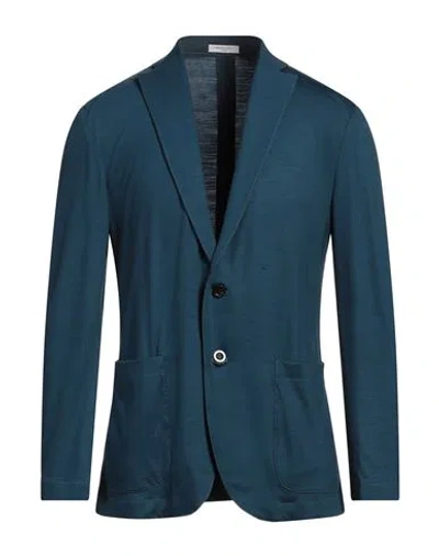 Boglioli Man Blazer Deep Teal Size M Virgin Wool In Green