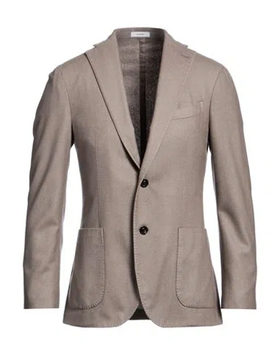 Boglioli Man Blazer Dove Grey Size 36 Wool, Polyester In Neutral