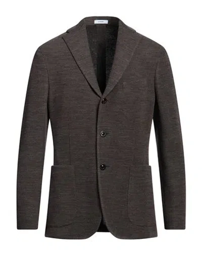 Boglioli Man Blazer Taupe Size 40 Virgin Wool, Cotton In Grey