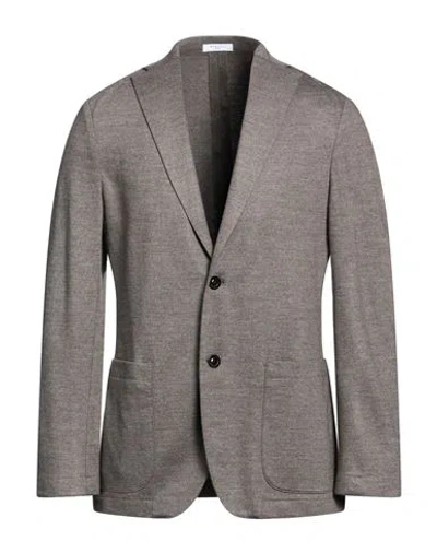 Boglioli Man Blazer Dove Grey Size L Virgin Wool