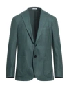 Boglioli Man Blazer Emerald Green Size 44 Wool, Polyester In Green