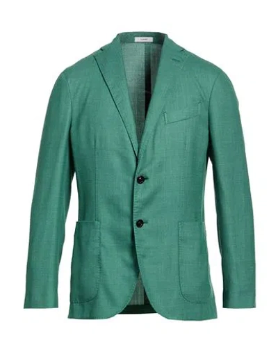 Boglioli Man Blazer Green Size 36 Virgin Wool, Polystyrene