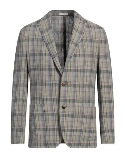 Boglioli Man Blazer Green Size 40 Linen