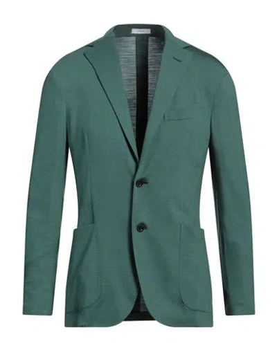 Boglioli Man Blazer Green Size 44 Virgin Wool