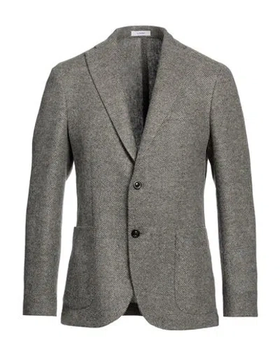 Boglioli Man Blazer Green Size 50 Wool In Gray