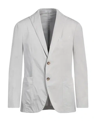 Boglioli Man Blazer Grey Size 40 Cotton, Elastane In Grey