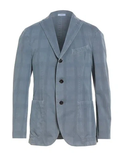 Boglioli Man Blazer Grey Size 40 Cotton, Silk In Gray