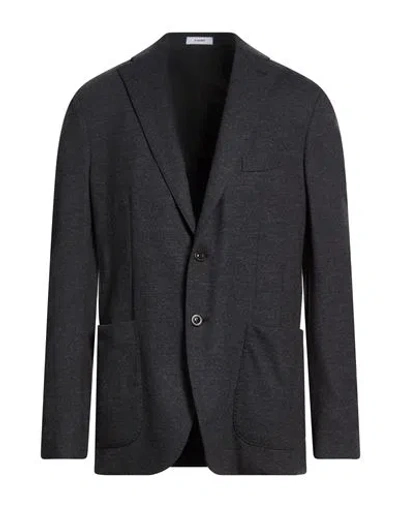 Boglioli Man Blazer Grey Size 42 Virgin Wool In Animal Print