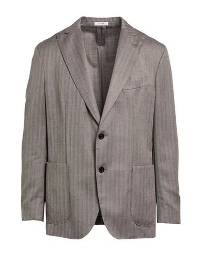 Boglioli Man Blazer Grey Size 42 Virgin Wool, Silk In Gray