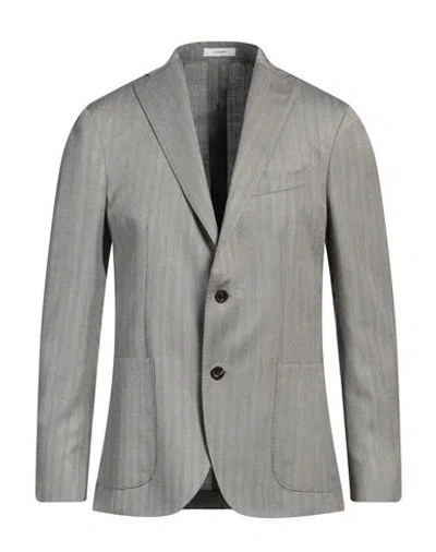 Boglioli Man Blazer Grey Size 44 Virgin Wool, Silk