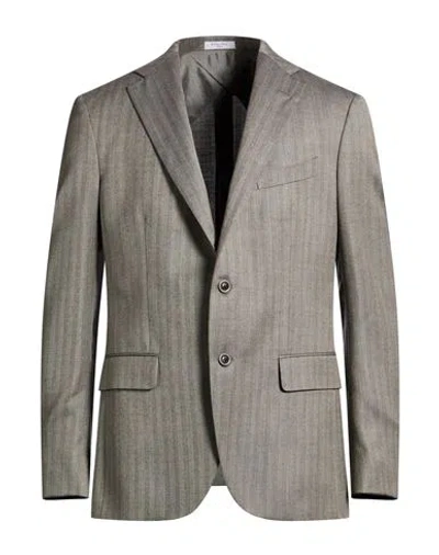 Boglioli Man Blazer Grey Size 44 Virgin Wool, Silk In Gray