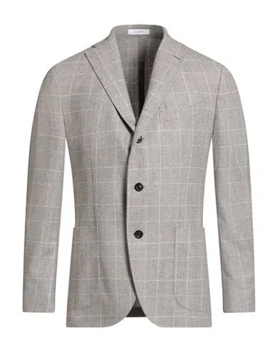 Boglioli Man Blazer Grey Size 46 Virgin Wool In Gray