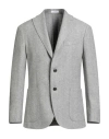 Boglioli Man Blazer Grey Size 48 Virgin Wool, Cashmere In Blue