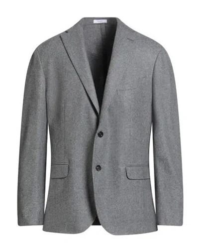 Boglioli Man Blazer Grey Size 48 Virgin Wool, Viscose In Gray
