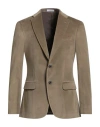Boglioli Man Blazer Khaki Size 38 Cotton, Elastane In Nude