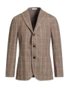 Boglioli Man Blazer Khaki Size 38 Virgin Wool In Brown
