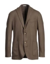 Boglioli Man Blazer Khaki Size 40 Wool, Polyester In Beige