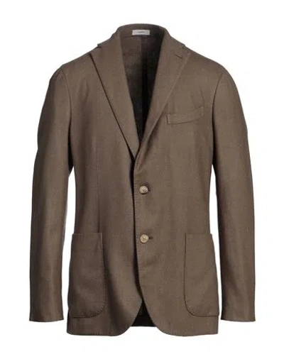 Boglioli Man Blazer Khaki Size 40 Wool, Polyester In Beige