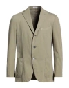 Boglioli Man Blazer Khaki Size 42 Cotton, Elastane In Green