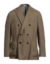 Boglioli Man Blazer Khaki Size 42 Virgin Wool, Polyester In Beige
