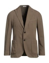 Boglioli Man Blazer Khaki Size 38 Cotton, Linen In Beige