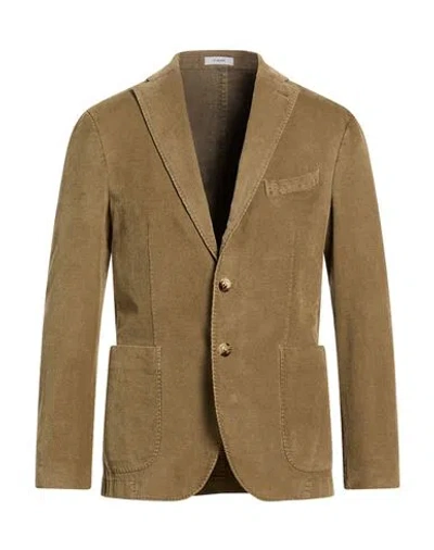 Boglioli Man Blazer Khaki Size 44 Cotton, Modal, Elastane In Brown