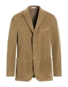 Boglioli Man Blazer Khaki Size 44 Cotton, Modal, Elastane In Brown