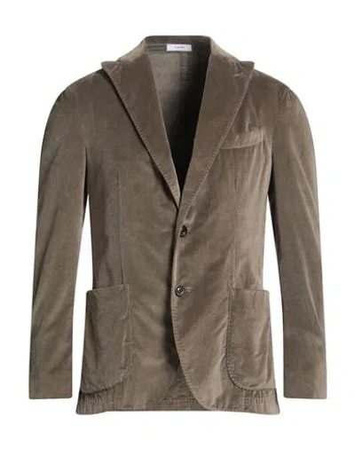 Boglioli Man Blazer Khaki Size 44 Cotton In Sand